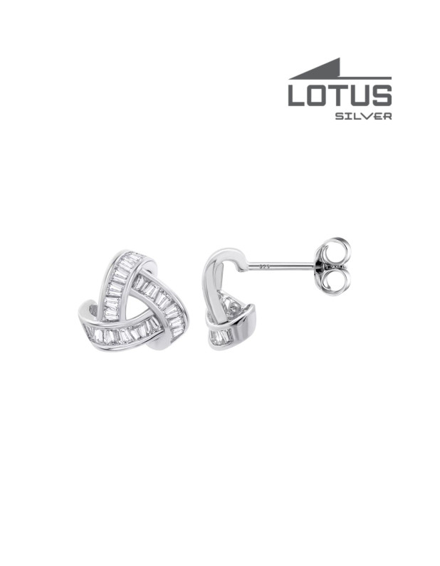 LOTUS SILVER EARRINGS